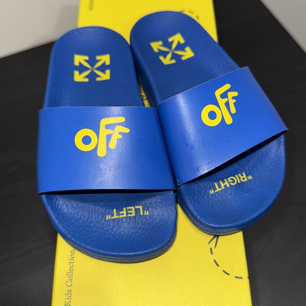 Authentic Off White Pool Slides - Picture 3 of 4